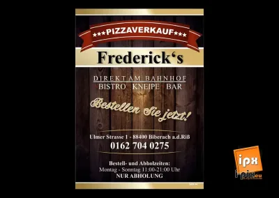 i-pix Creativ - Fredericks Pizza Flyer