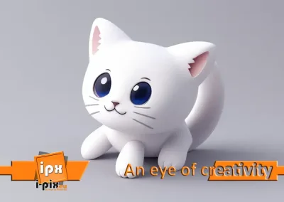 i-pix Creativ Design - Little White Cat