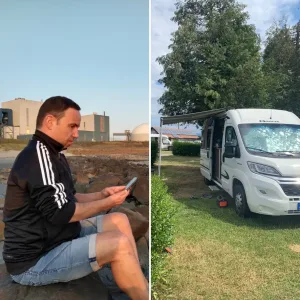 Uwe mit Camper 