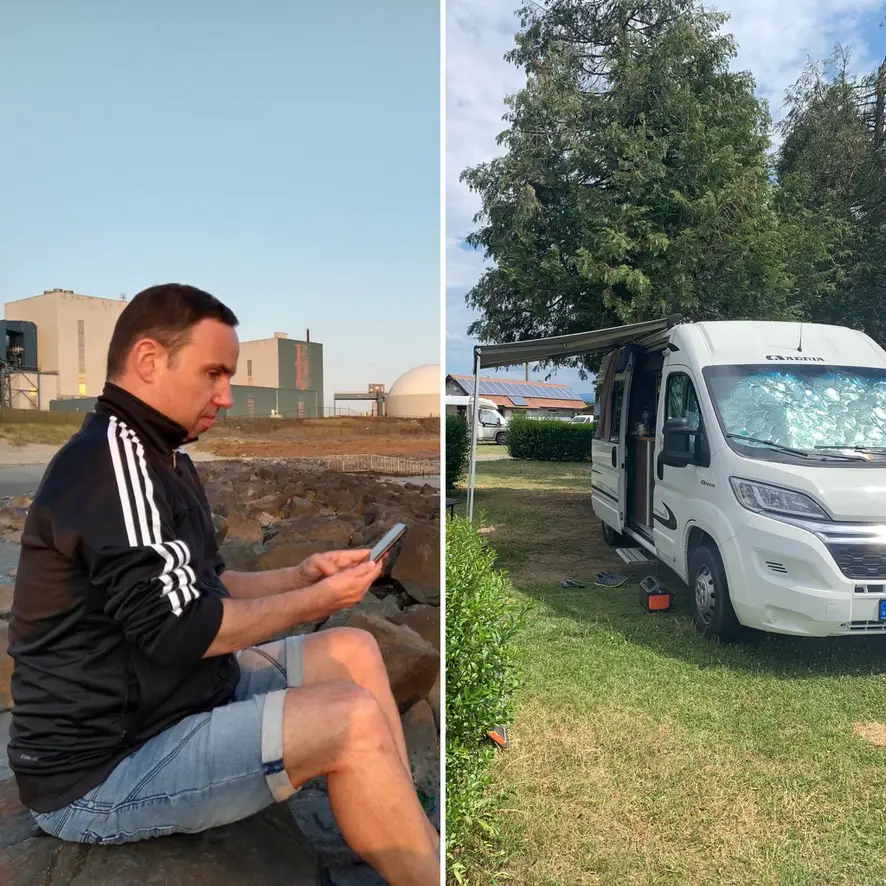 Uwe mit Camper