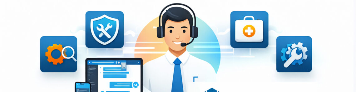 IT-Security Banner von i-pix creativ – digitales Schloss und Datenverbindungen als Symbol für Cyber-Security und Schutz von Unternehmensdaten.